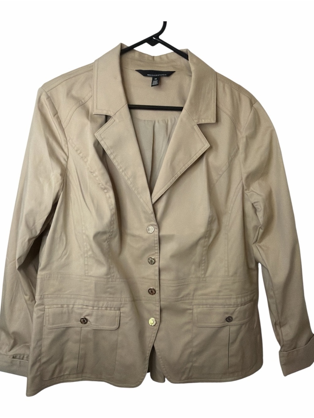 White House Black Market Beige Tailored Women’s Blazer NWOT
